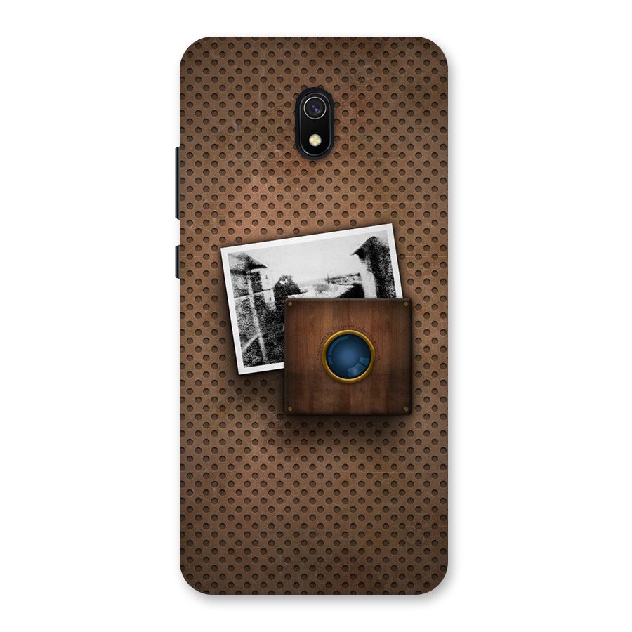 Vintage Wood Camera Back Case for Redmi 8A