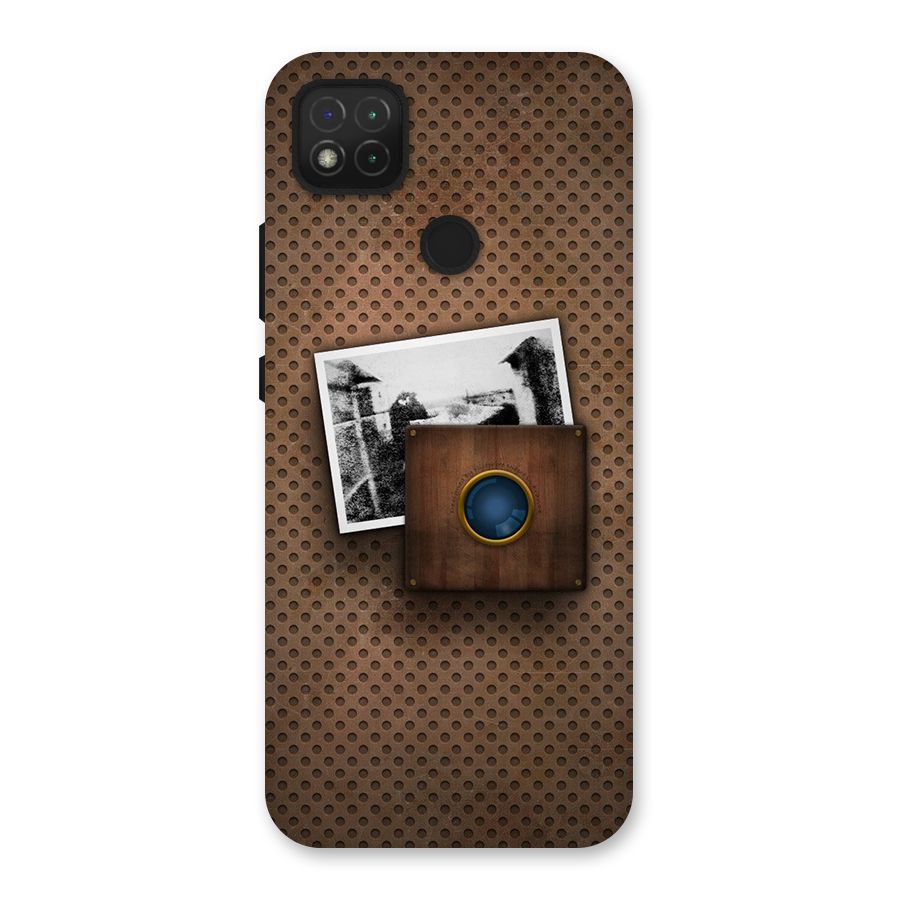Vintage Wood Camera Back Case for Redmi 9C