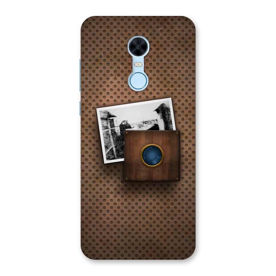 Vintage Wood Camera Back Case for Redmi Note 5
