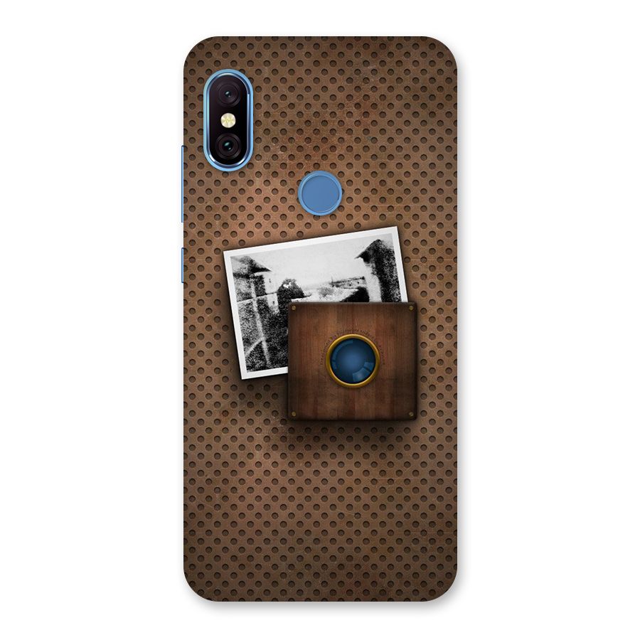 Vintage Wood Camera Back Case for Redmi Note 6 Pro