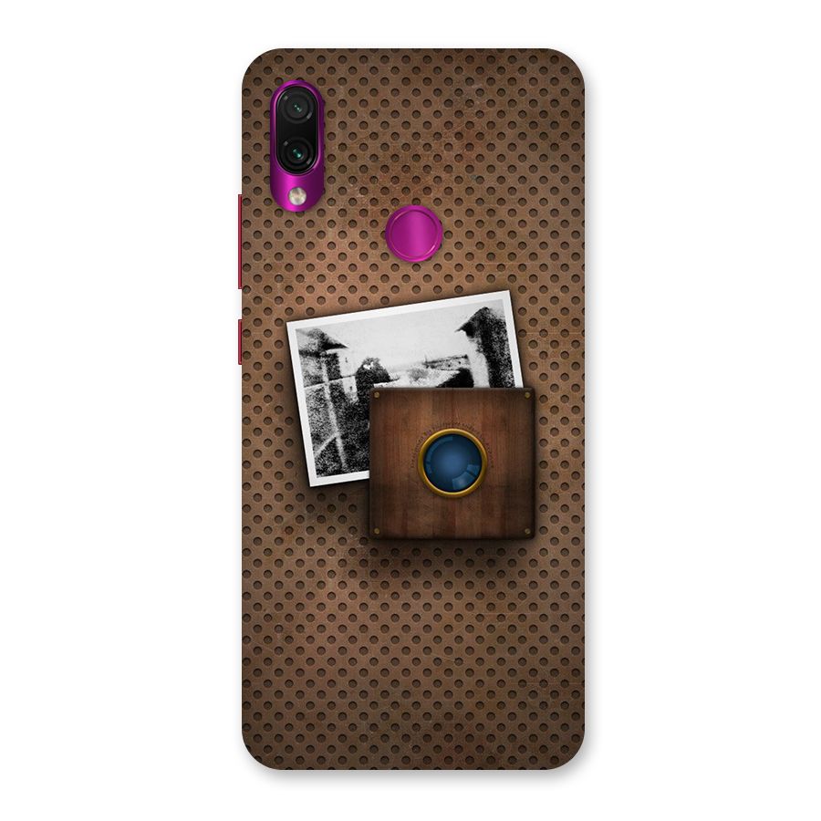 Vintage Wood Camera Back Case for Redmi Note 7 Pro
