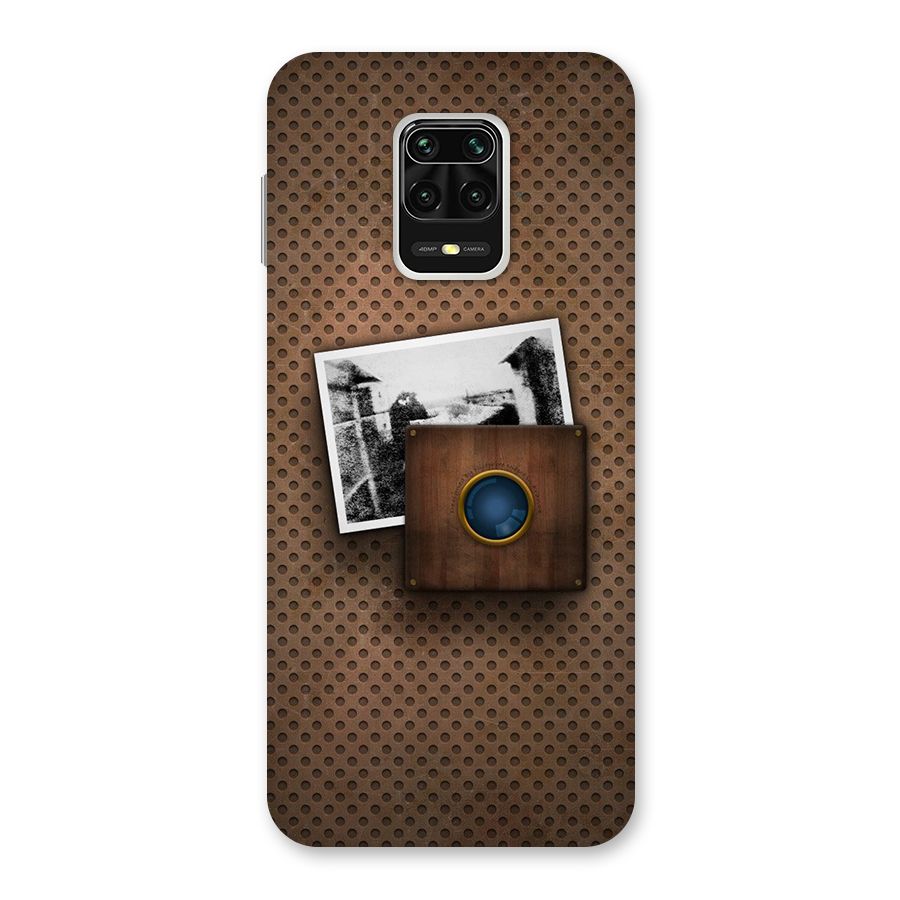 Vintage Wood Camera Back Case for Redmi Note 9 Pro Max