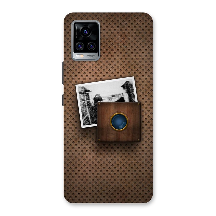 Vintage Wood Camera Back Case for Vivo V20 Pro