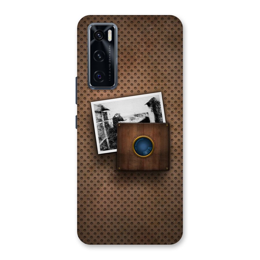 Vintage Wood Camera Back Case for Vivo V20 SE