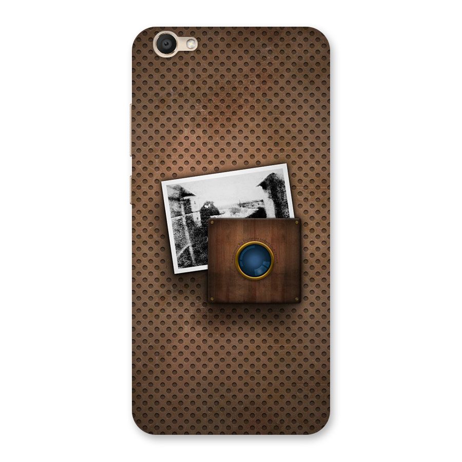 Vintage Wood Camera Back Case for Vivo V5