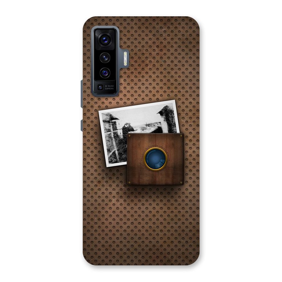 Vintage Wood Camera Back Case for Vivo X50