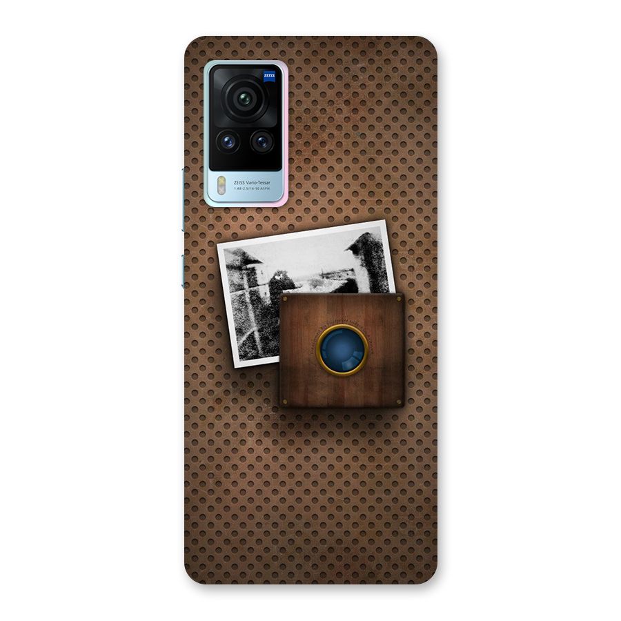 Vintage Wood Camera Back Case for Vivo X60 Pro