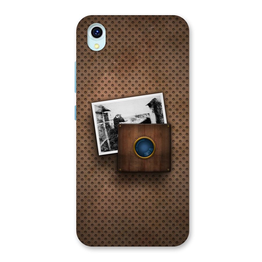 Vintage Wood Camera Back Case for Vivo Y1s