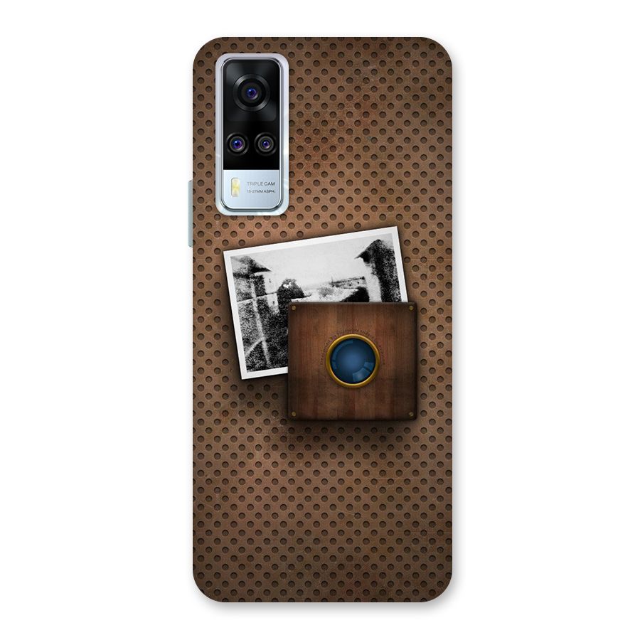 Vintage Wood Camera Back Case for Vivo Y51A