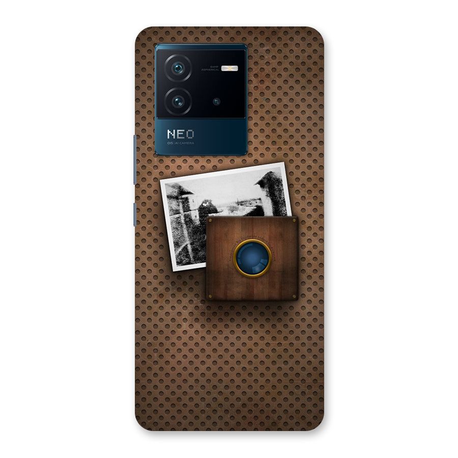 Vintage Wood Camera Back Case for Vivo iQOO Neo 6 5G