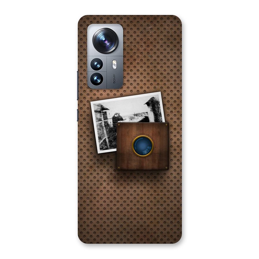 Vintage Wood Camera Back Case for Xiaomi 12 Pro