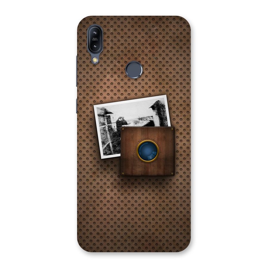 Vintage Wood Camera Back Case for Zenfone Max M2
