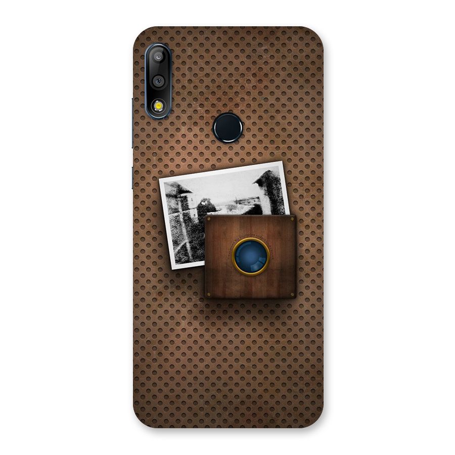 Vintage Wood Camera Back Case for Zenfone Max Pro M2