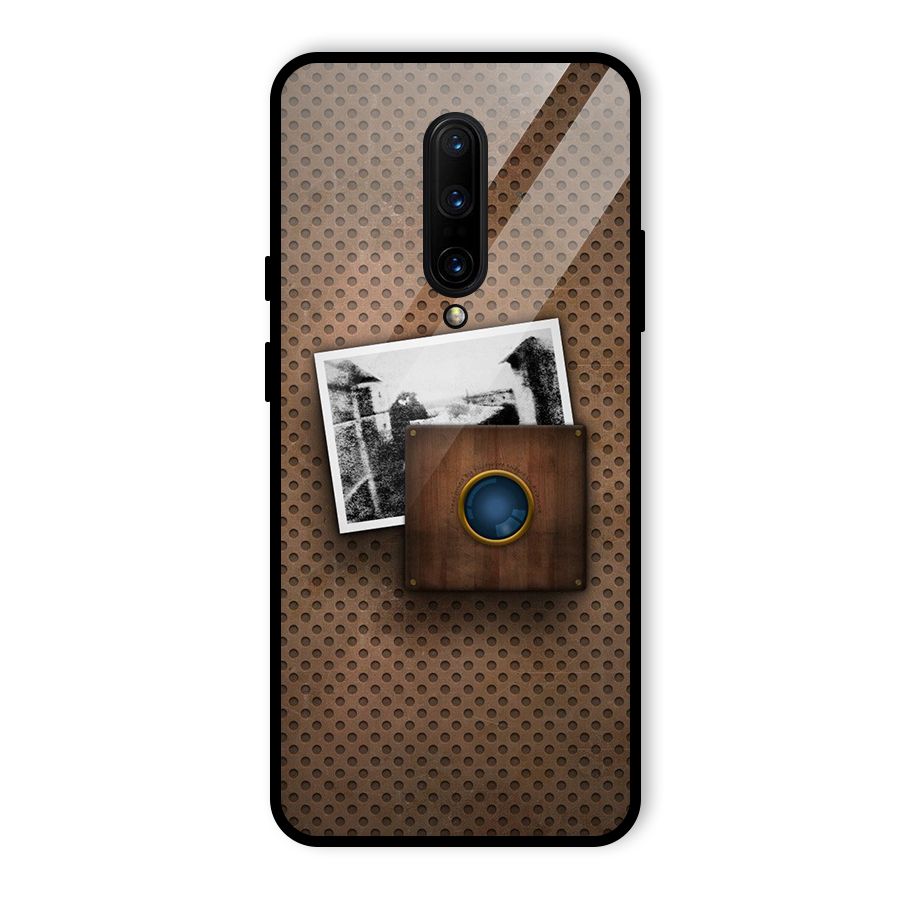 Vintage Wood Camera Glass Back Case for OnePlus 7 Pro
