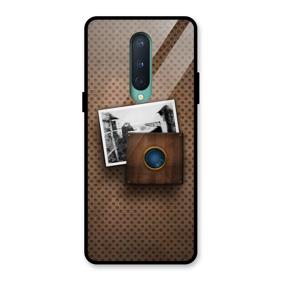 Vintage Wood Camera Glass Back Case for OnePlus 8