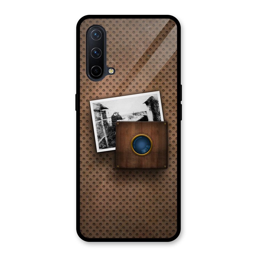 Vintage Wood Camera Glass Back Case for OnePlus Nord CE 5G