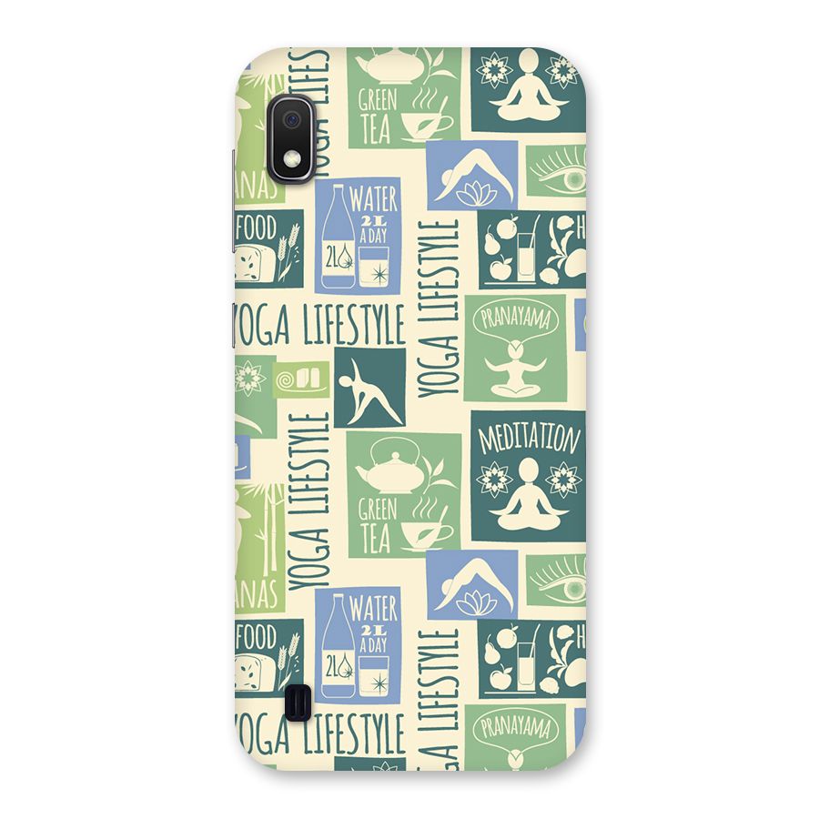 Vintage Yoga Lifestyle Back Case for Galaxy A10