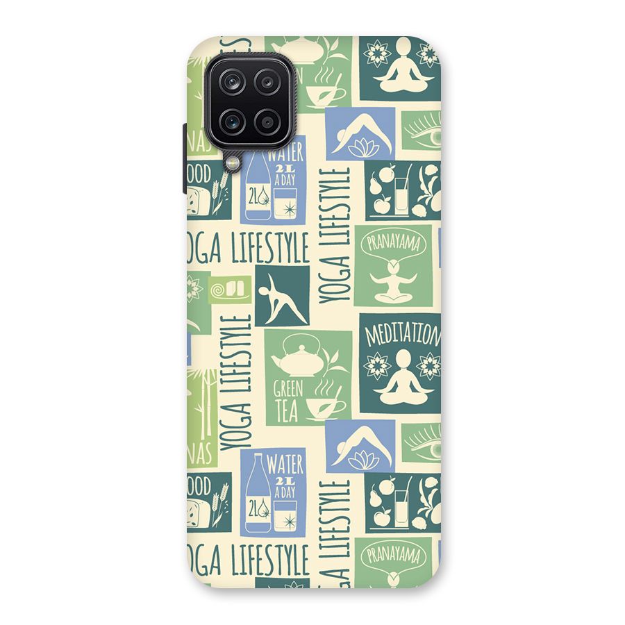 Vintage Yoga Lifestyle Back Case for Galaxy A12
