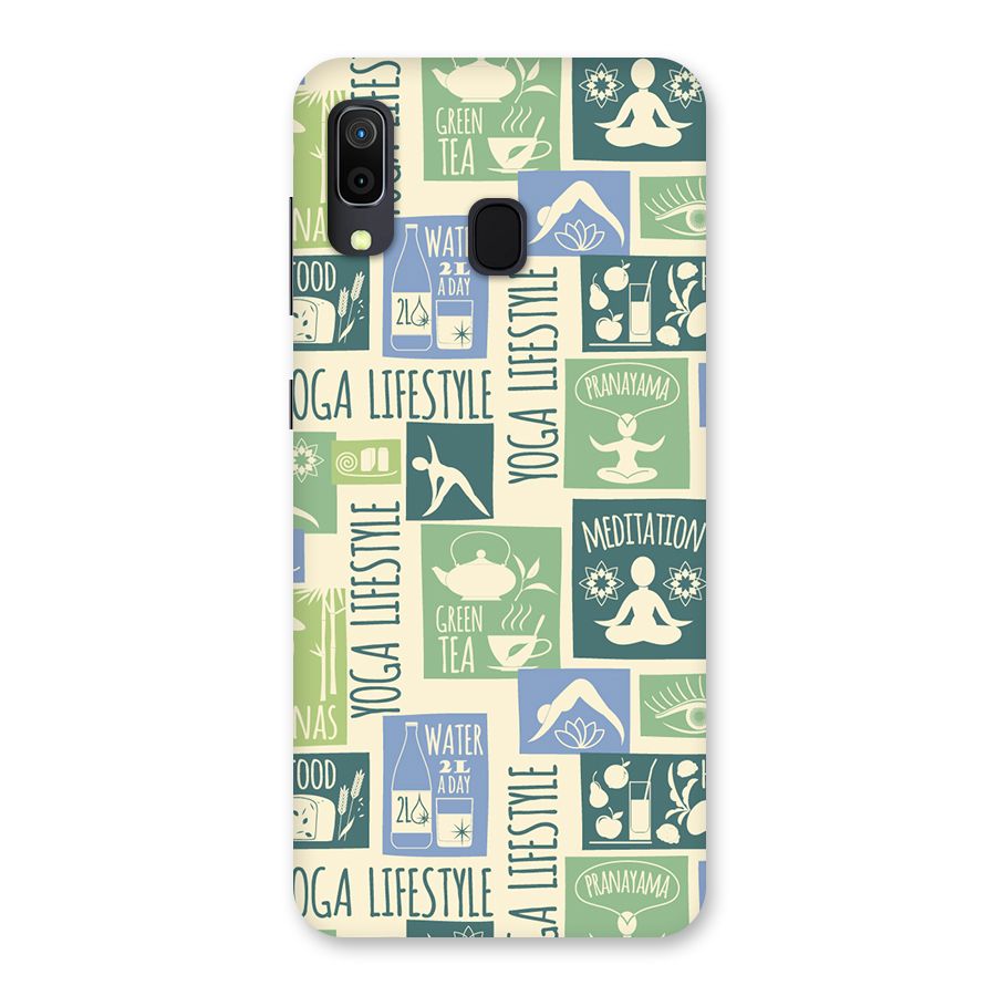 Vintage Yoga Lifestyle Back Case for Galaxy A30
