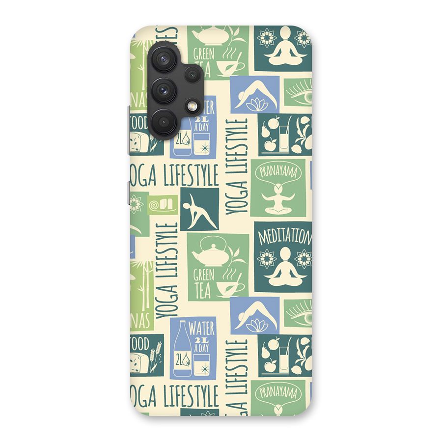 Vintage Yoga Lifestyle Back Case for Galaxy A32