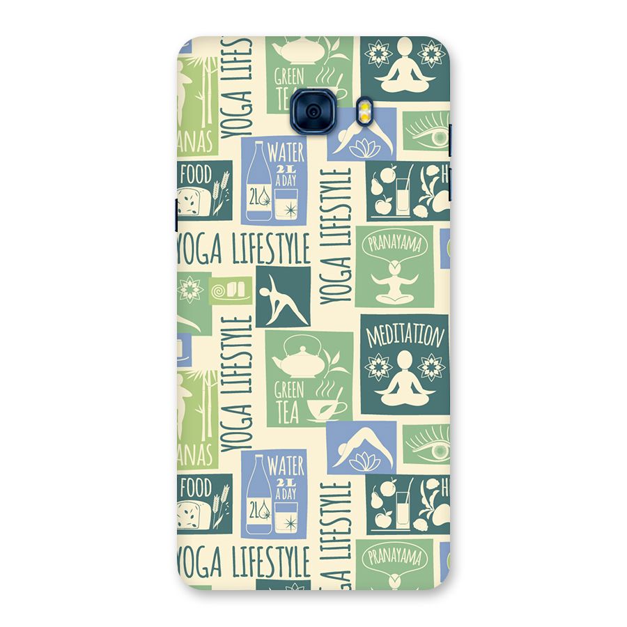 Vintage Yoga Lifestyle Back Case for Galaxy C7 Pro