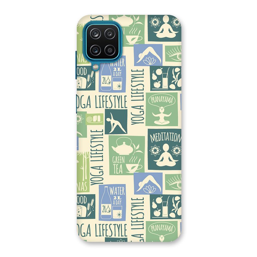 Vintage Yoga Lifestyle Back Case for Galaxy F12