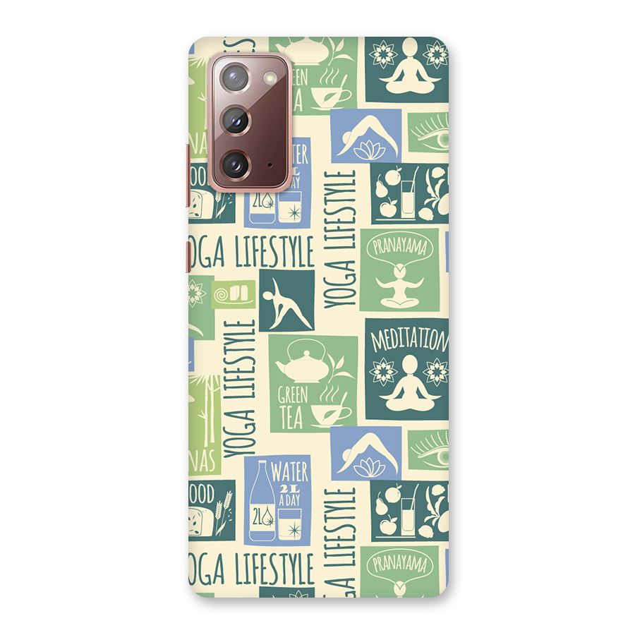 Vintage Yoga Lifestyle Back Case for Galaxy Note 20