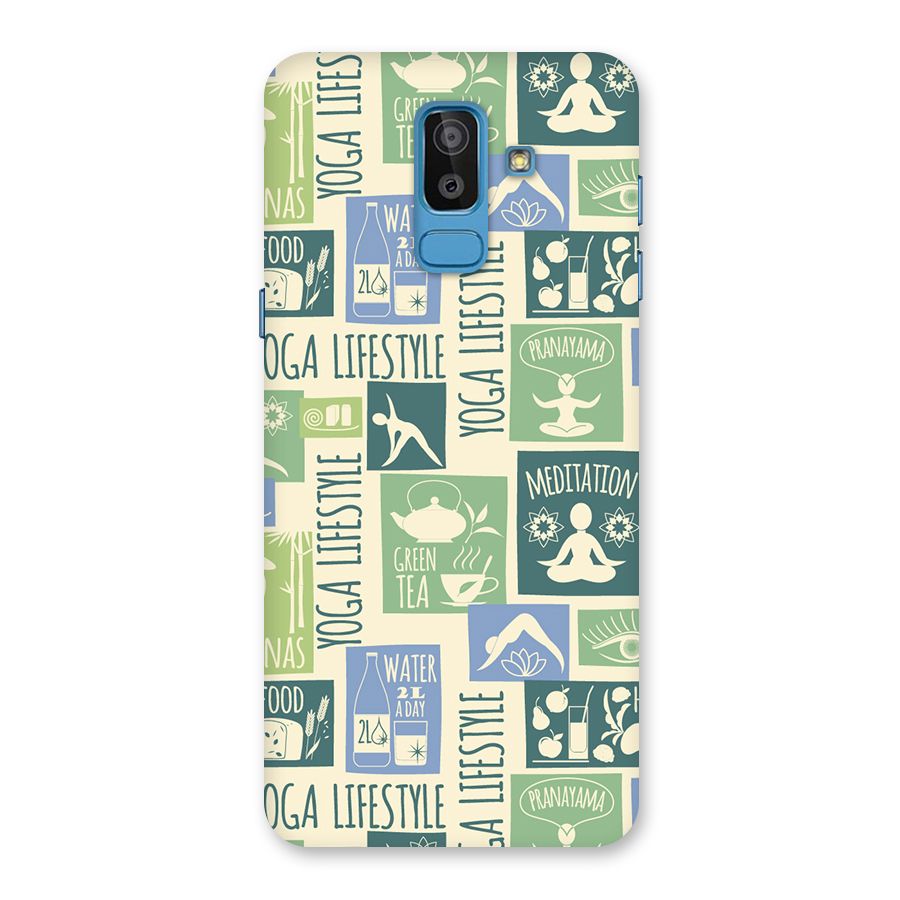 Vintage Yoga Lifestyle Back Case for Galaxy On8 (2018)