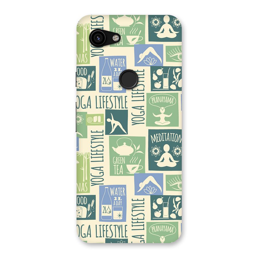 Vintage Yoga Lifestyle Back Case for Google Pixel 3a