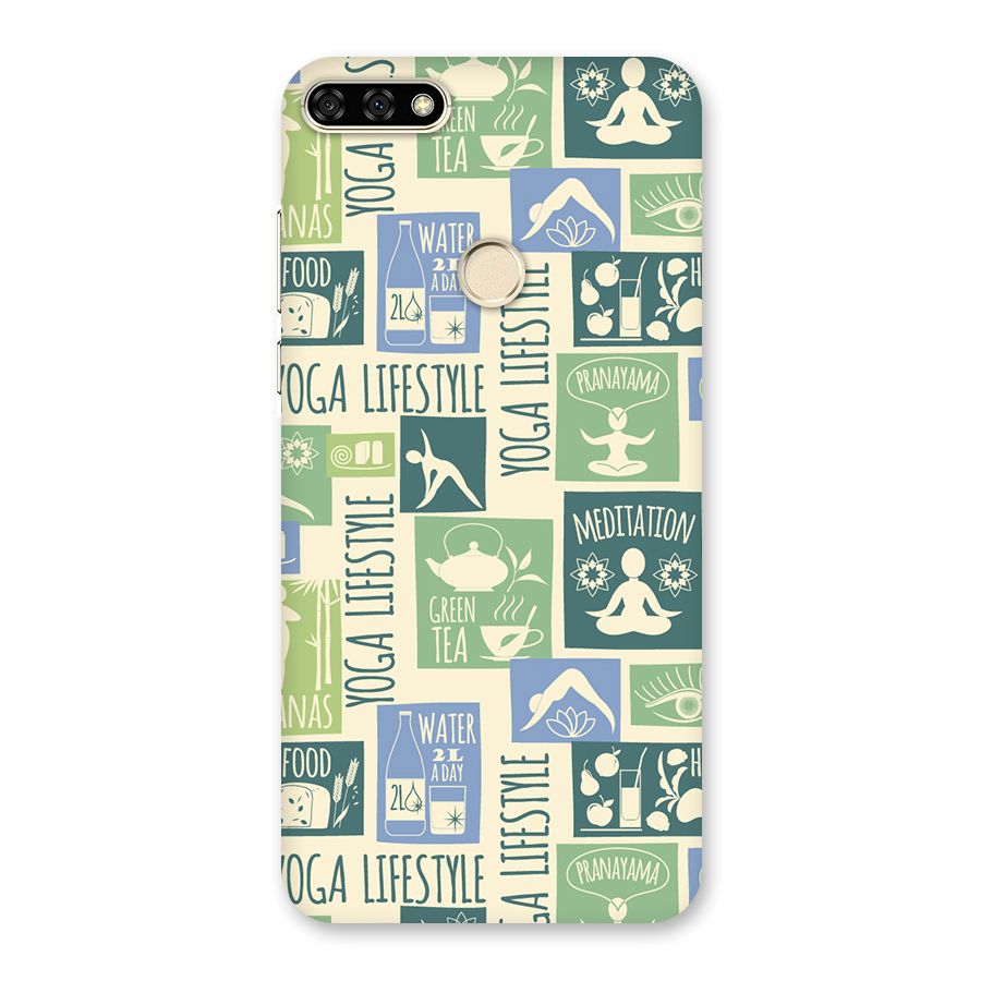 Vintage Yoga Lifestyle Back Case for Honor 7A