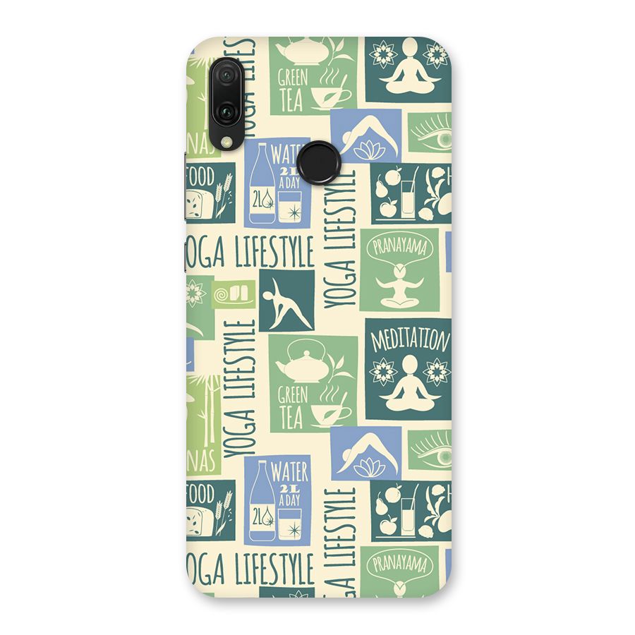 Vintage Yoga Lifestyle Back Case for Huawei Y9 (2019)