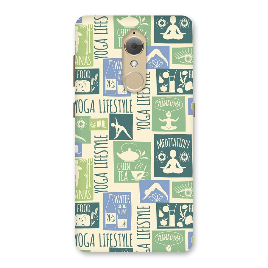 Vintage Yoga Lifestyle Back Case for Lenovo K8