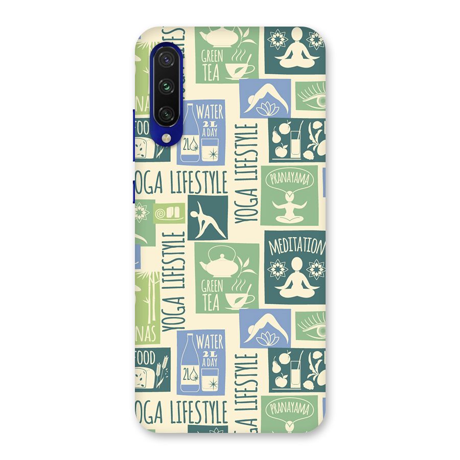 Vintage Yoga Lifestyle Back Case for Mi A3