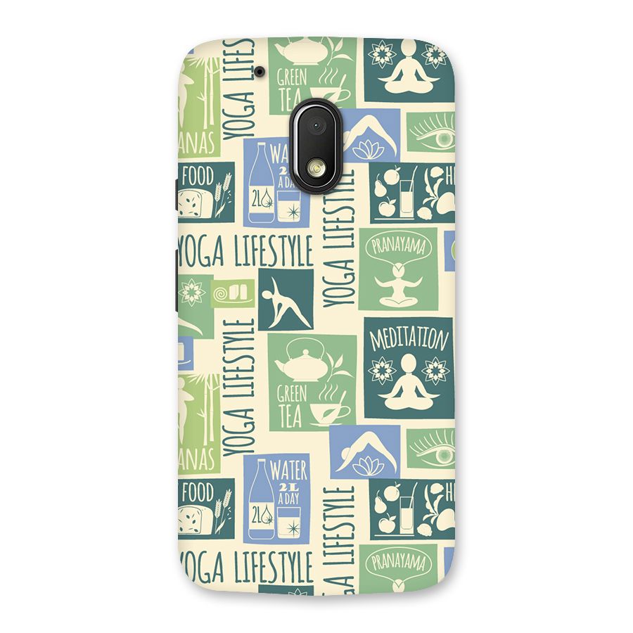Vintage Yoga Lifestyle Back Case for Moto G4 Play