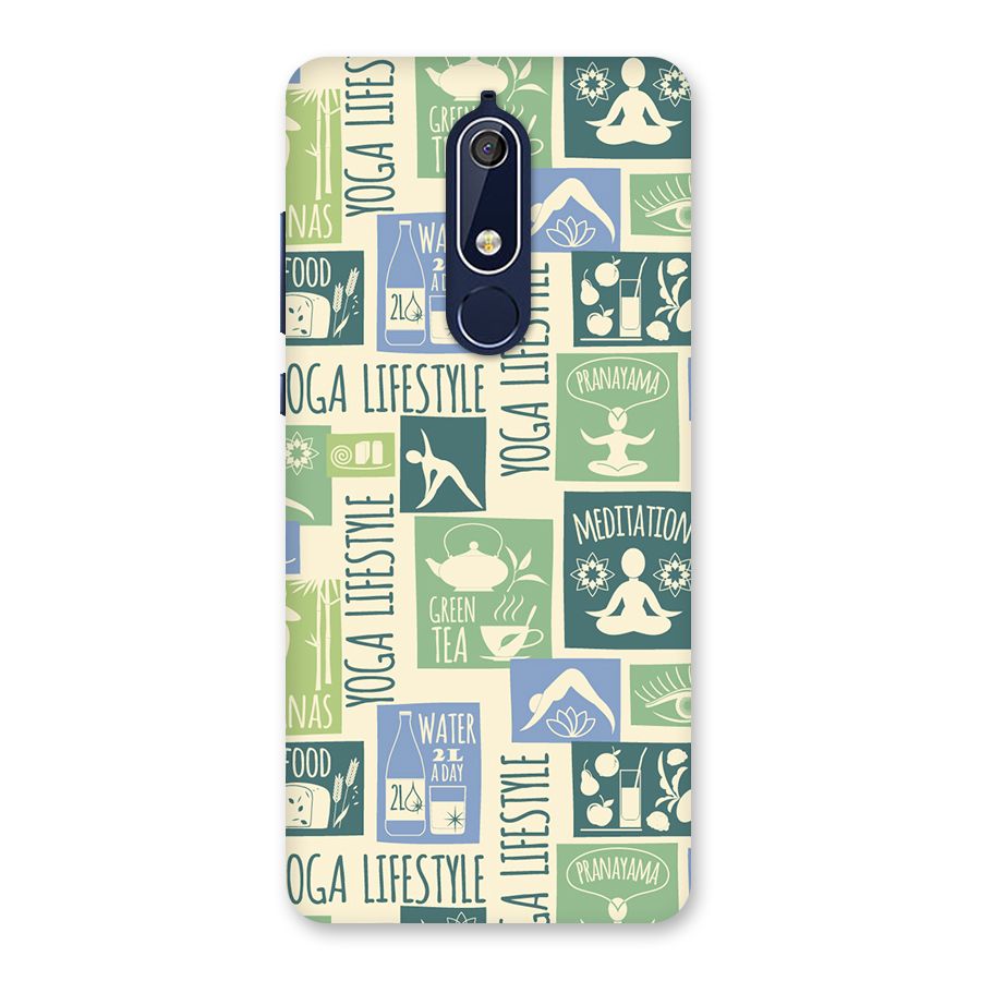 Vintage Yoga Lifestyle Back Case for Nokia 5.1
