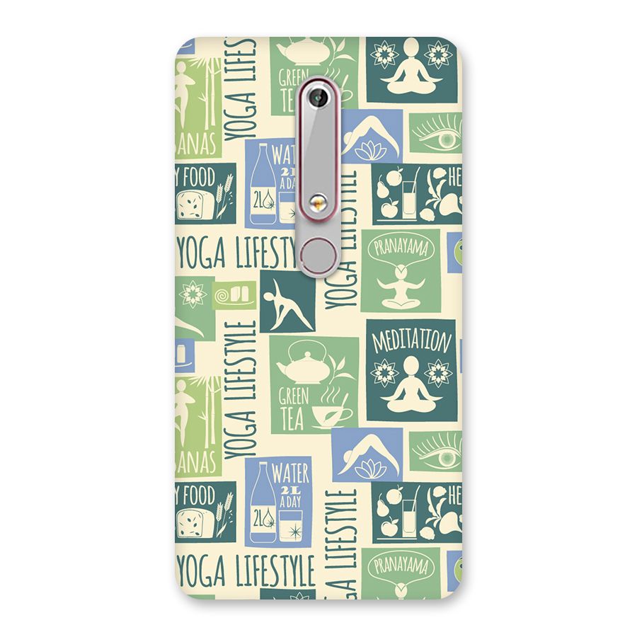 Vintage Yoga Lifestyle Back Case for Nokia 6.1