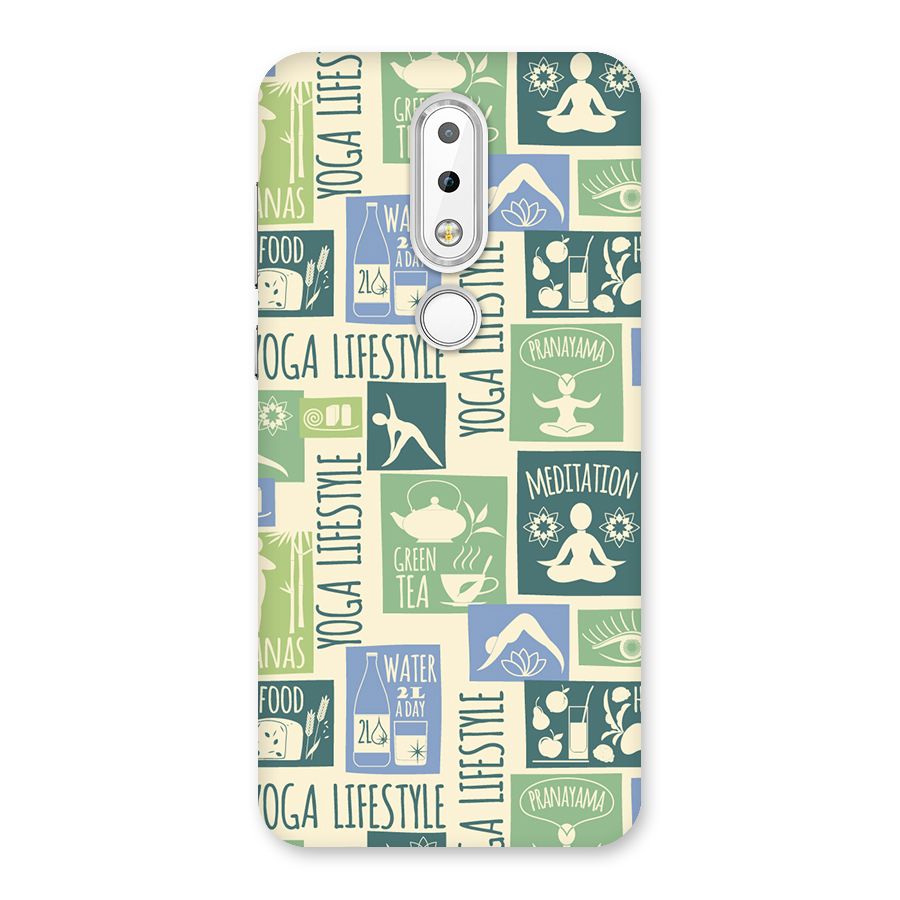Vintage Yoga Lifestyle Back Case for Nokia 6.1 Plus