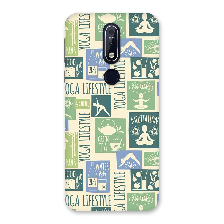 Vintage Yoga Lifestyle Back Case for Nokia 7.1