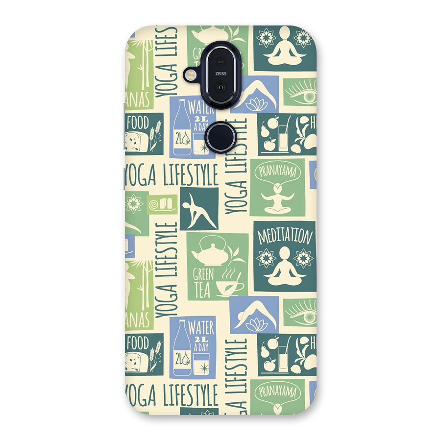 Vintage Yoga Lifestyle Back Case for Nokia 8.1