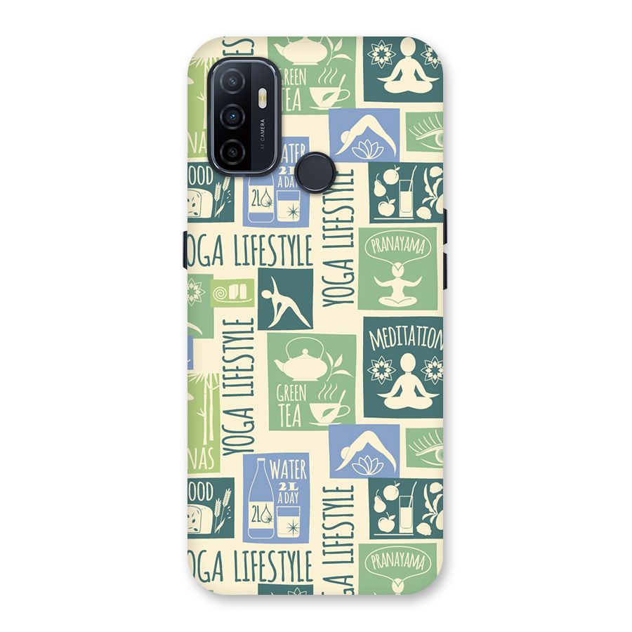 Vintage Yoga Lifestyle Back Case for Oppo A53