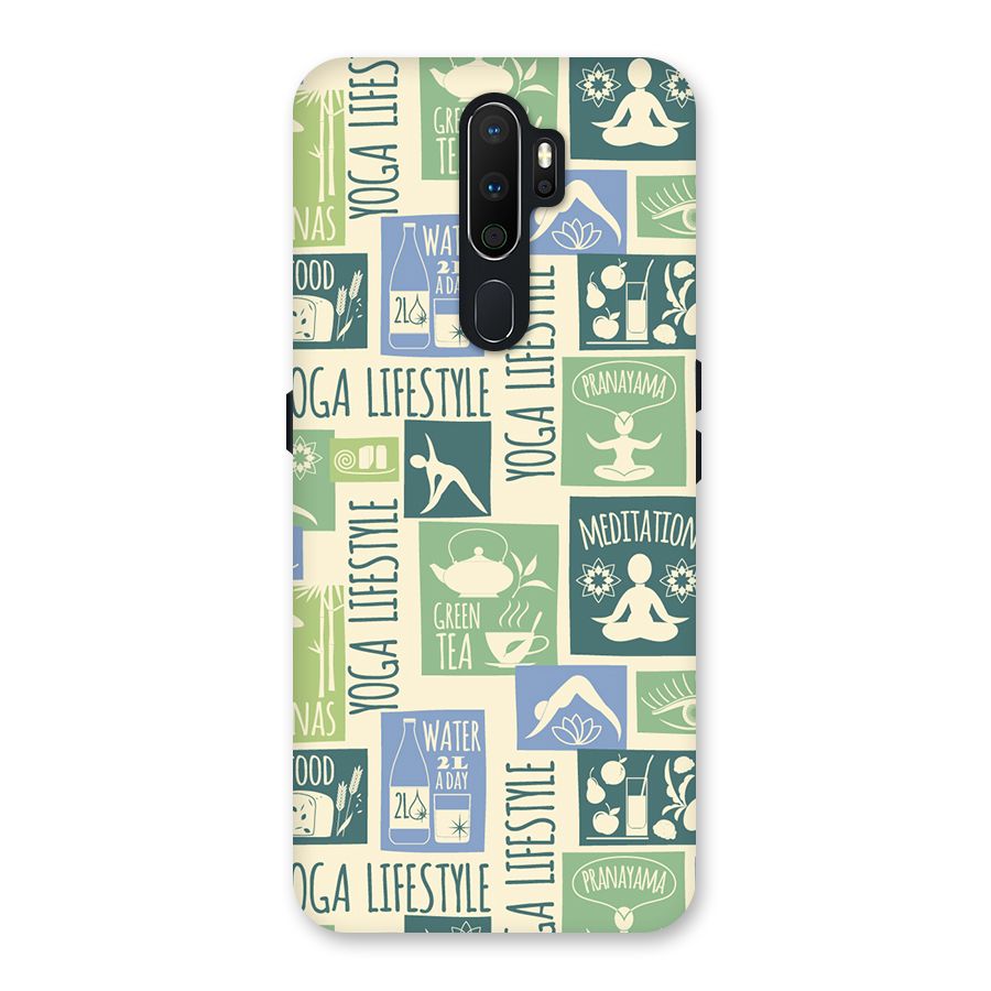Vintage Yoga Lifestyle Back Case for Oppo A5 (2020)