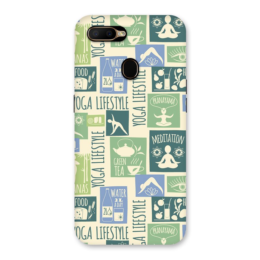 Vintage Yoga Lifestyle Back Case for Oppo A5s
