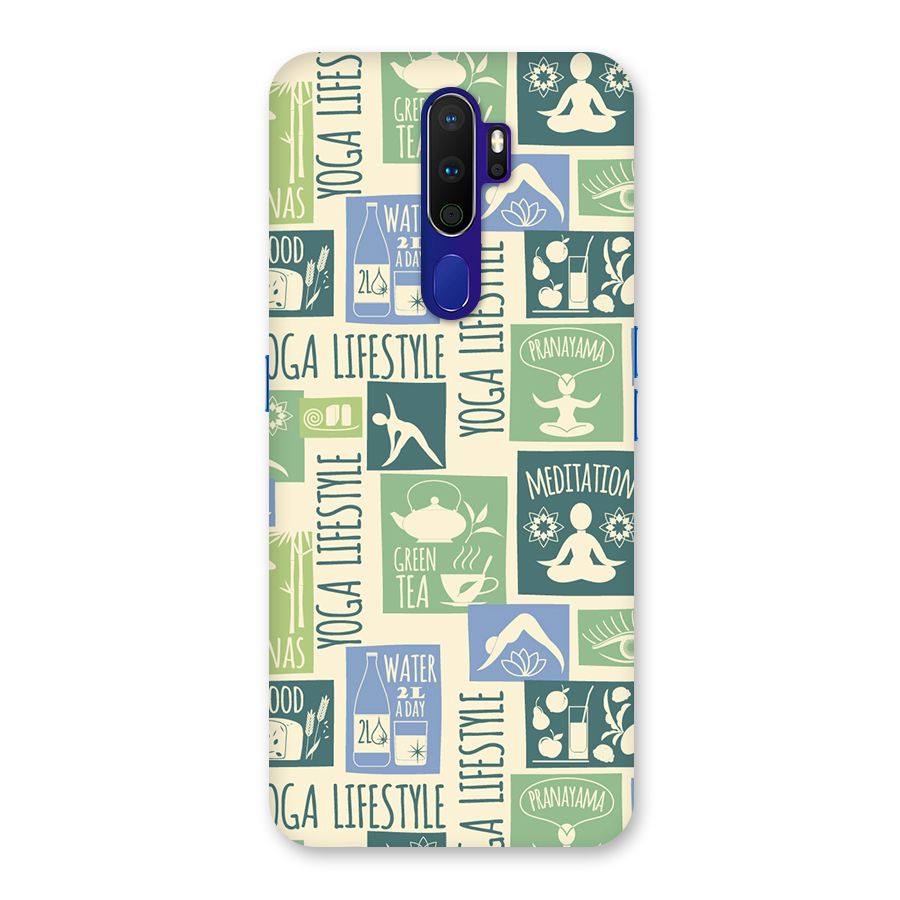 Vintage Yoga Lifestyle Back Case for Oppo A9 (2020)