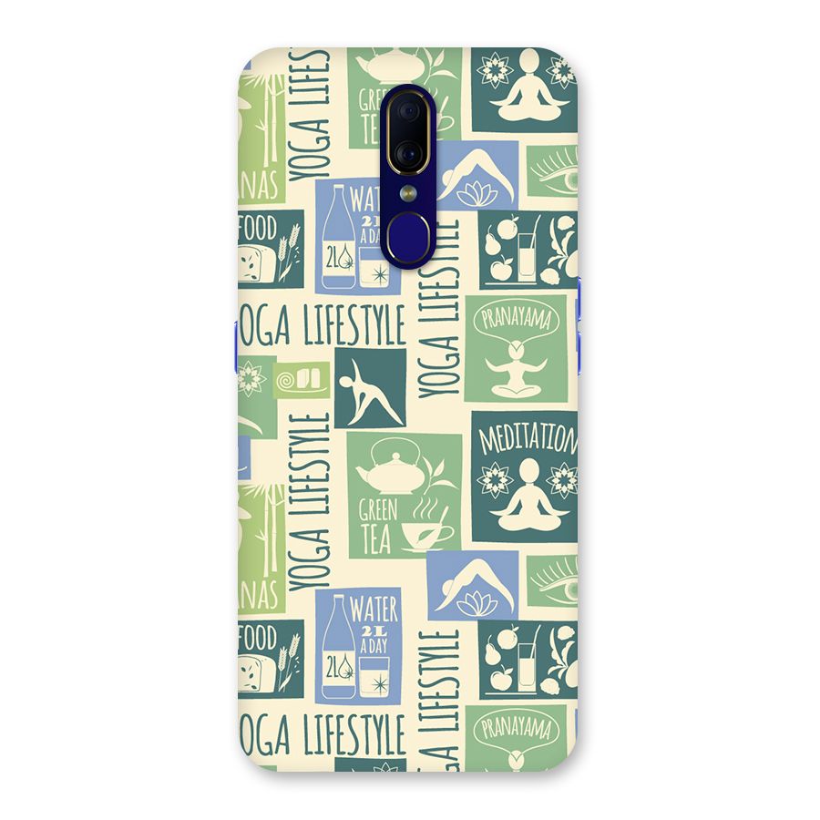 Vintage Yoga Lifestyle Back Case for Oppo F11