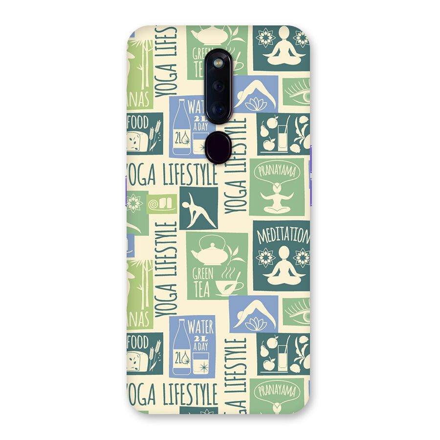 Vintage Yoga Lifestyle Back Case for Oppo F11 Pro