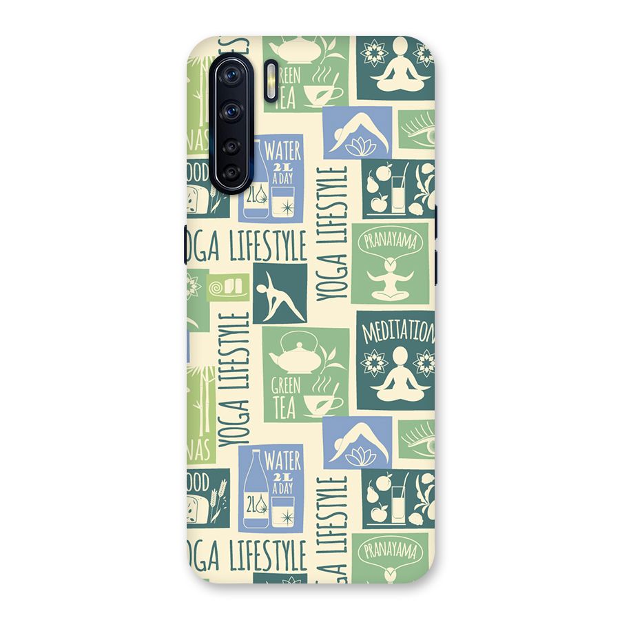 Vintage Yoga Lifestyle Back Case for Oppo F15