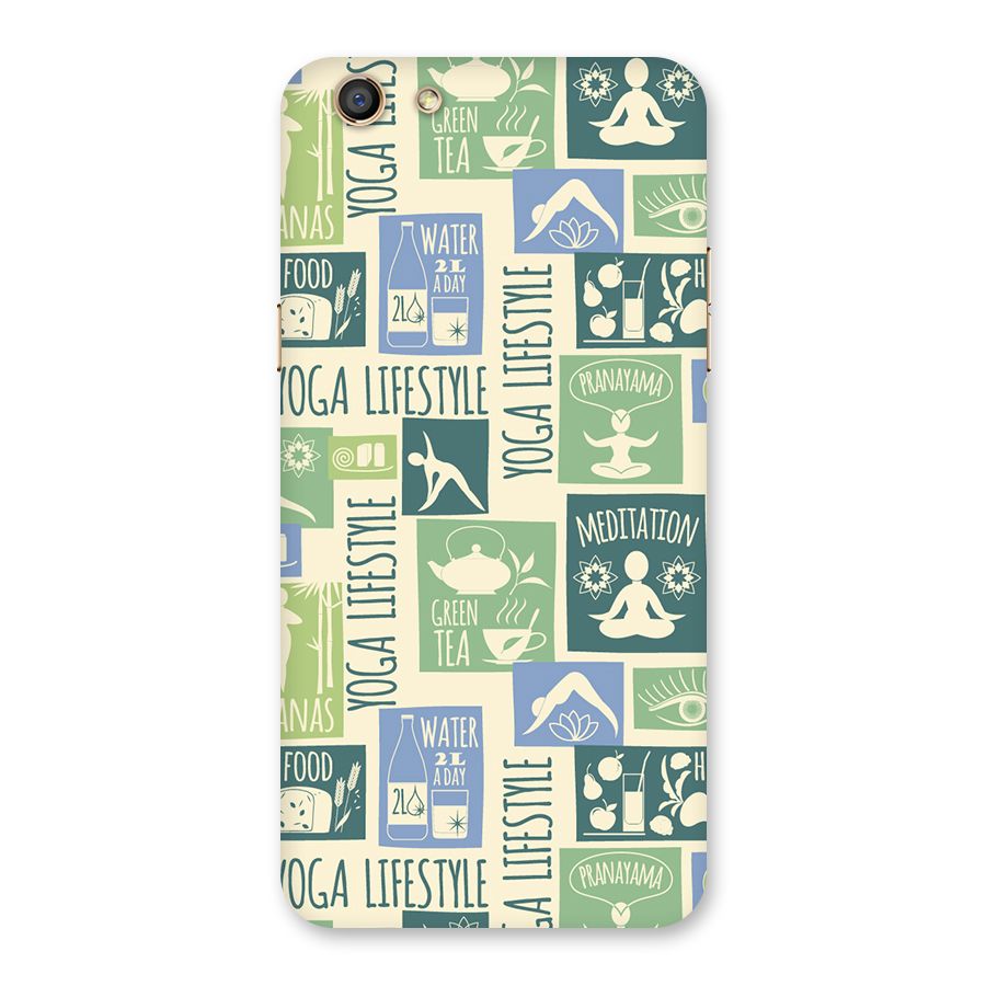 Vintage Yoga Lifestyle Back Case for Oppo F3