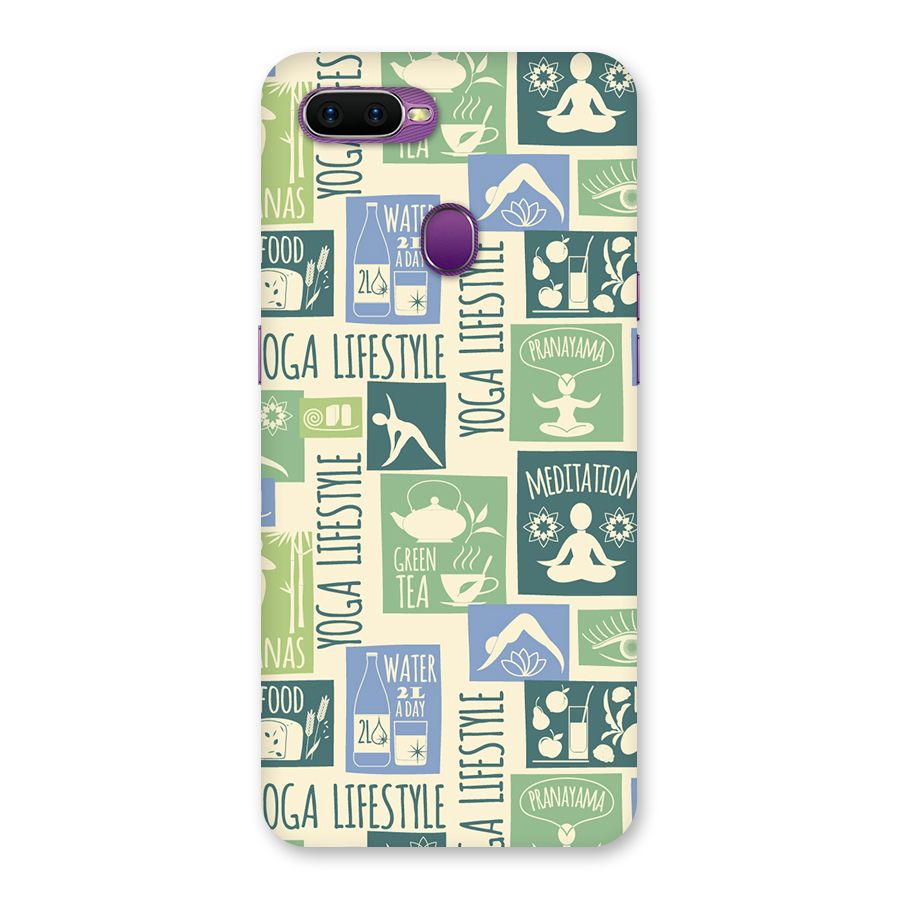 Vintage Yoga Lifestyle Back Case for Oppo F9