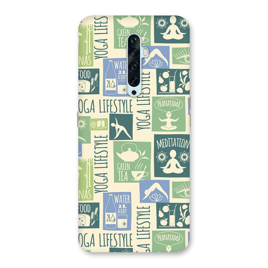 Vintage Yoga Lifestyle Back Case for Oppo Reno2 F