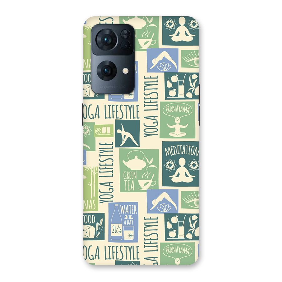 Vintage Yoga Lifestyle Back Case for Oppo Reno7 Pro 5G